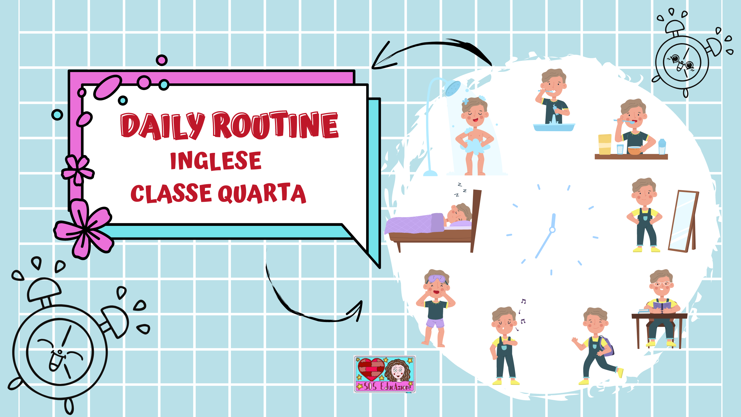 DAILY ROUTINE – INGLESE CLASSE QUARTA – SOS EducAzione